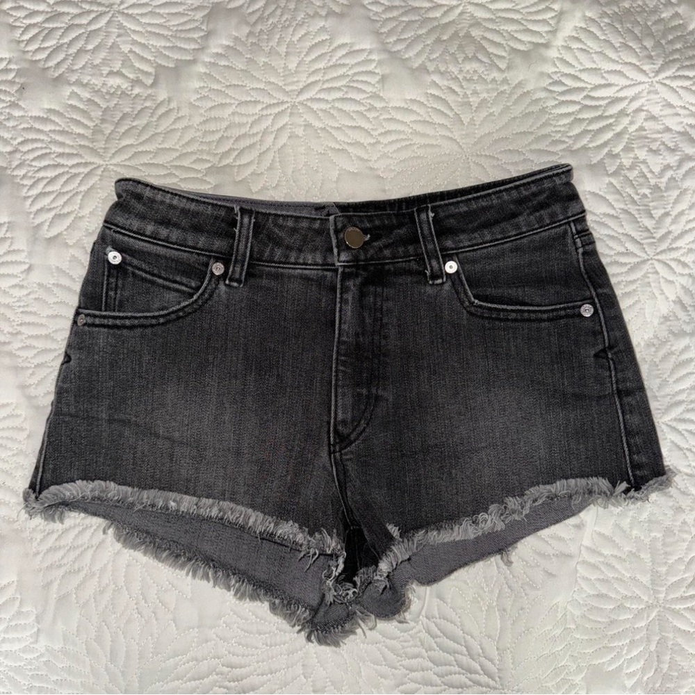 Grey Jean Shorts